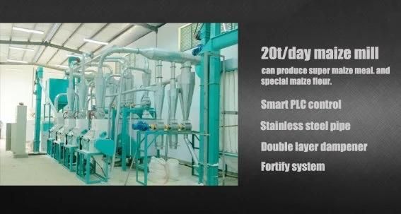 20t Per 24h Maize Flour Milling Mill Plant in Uganda