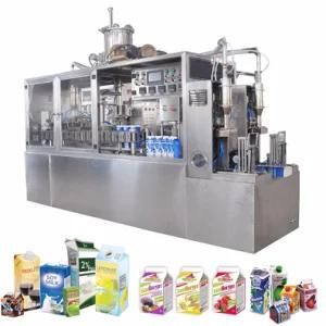 Milk Juice Yogurt Semi-Auto Gable Top Carton Filling Packing Machine