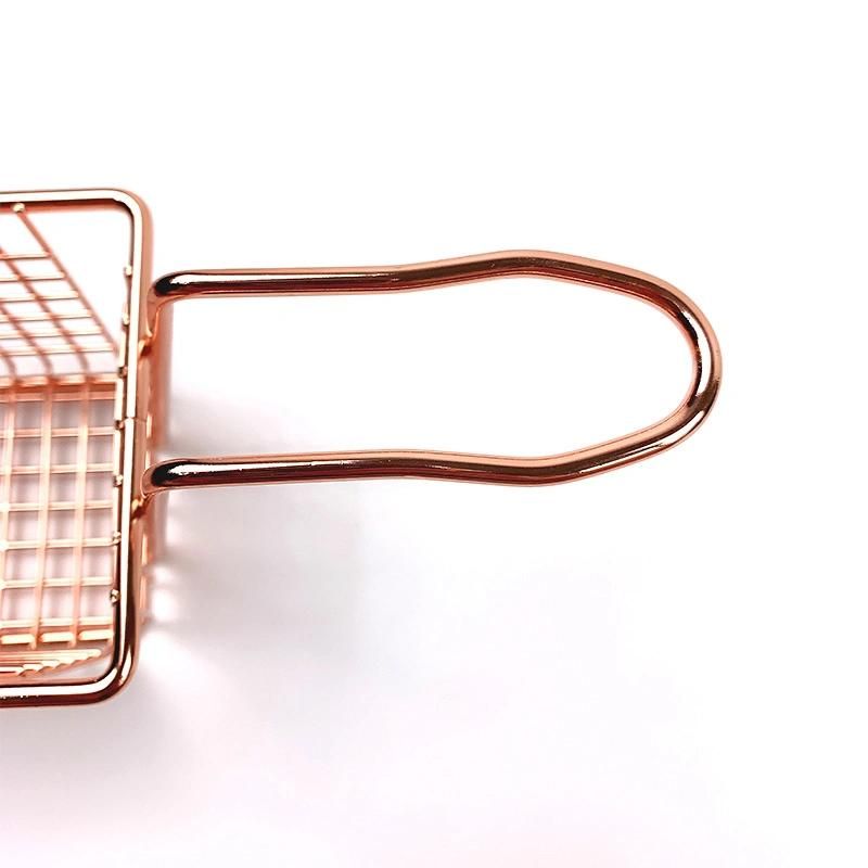 Gold Stainless Steel Mini Fryer Basket