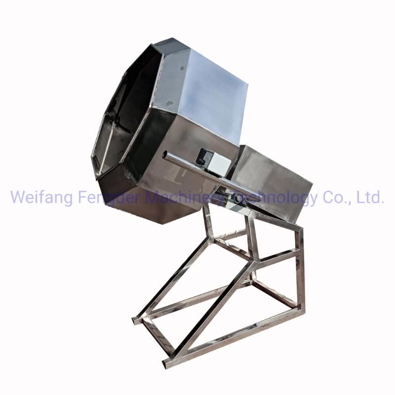 Original Drum Fried Food Potato Chips Snacks Seasoning Mixer Machine /Octagonal Peanut Flavoring Coating Machine