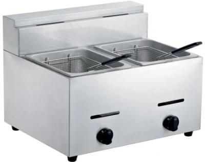 Gas Deep Fryer (2-Tank, 2-Basket)