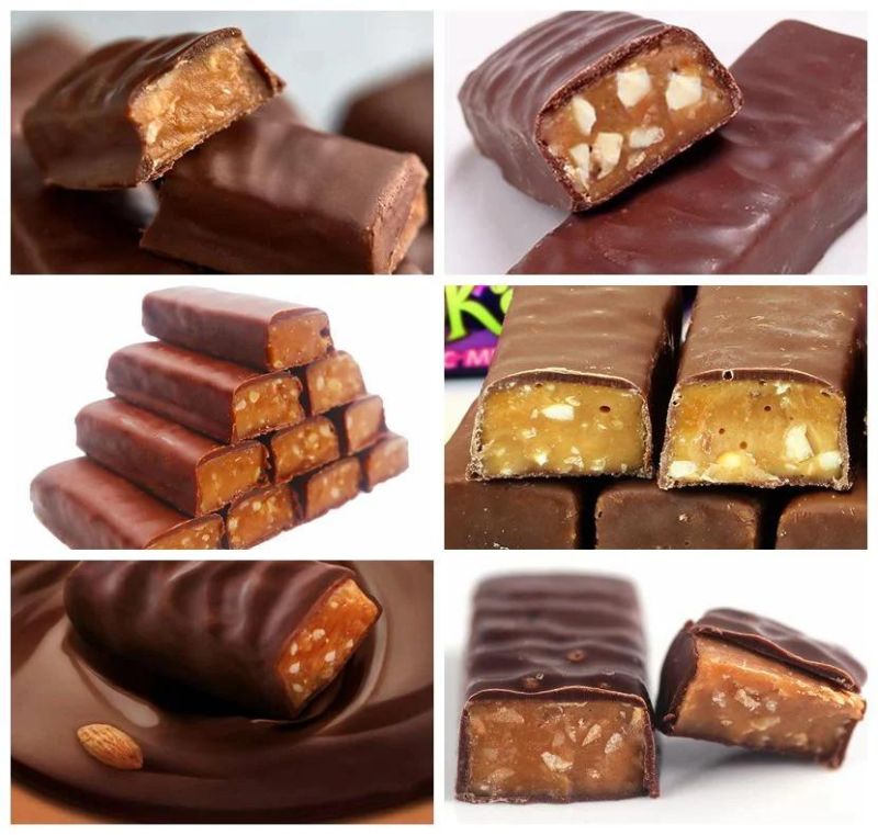 Continous Chocolate Penauts Bar /Automatically Chocolate Bar / Candy Chocolate Enrobing /High Capacity Energy Bar Equipment