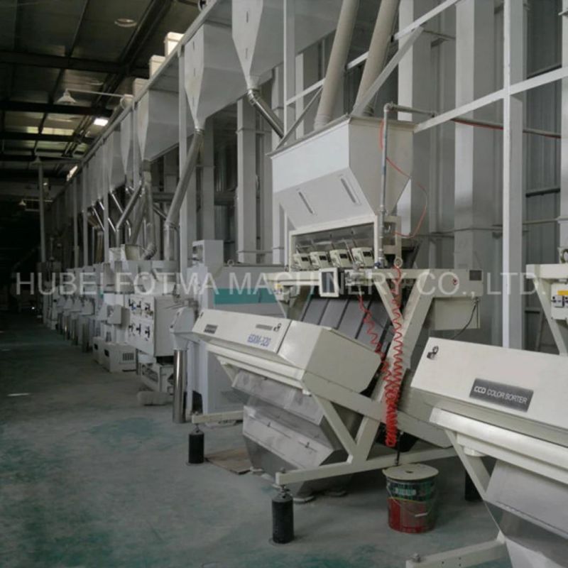 120t/D Compact Auto Rice Milling Machinery