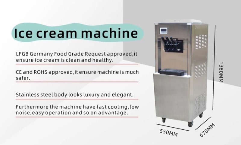 Soft Hard Ice Cream Machine Gelato Maker