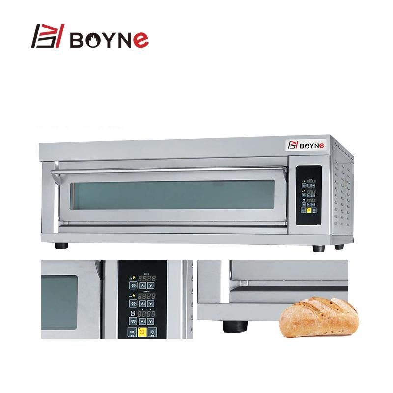 Commercial Stainless Steel One Deck Three Trays Microcomputer Baking Oven