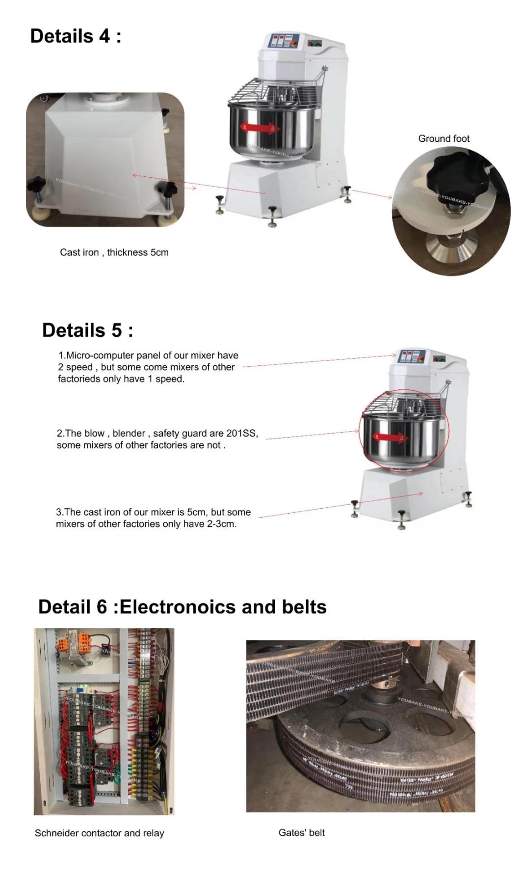 Mutil-Function Full Automatic 25kg 50kg 75kg 100kg 125kg Food Dough Mixer Maker Mixing Machine Price