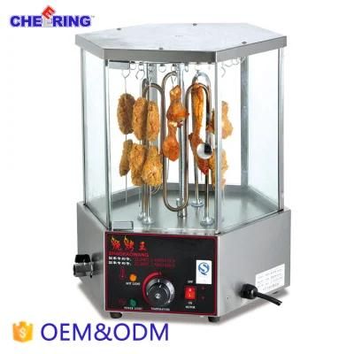 Stainless Steel Rotary Mutton String Roaster for BBQ