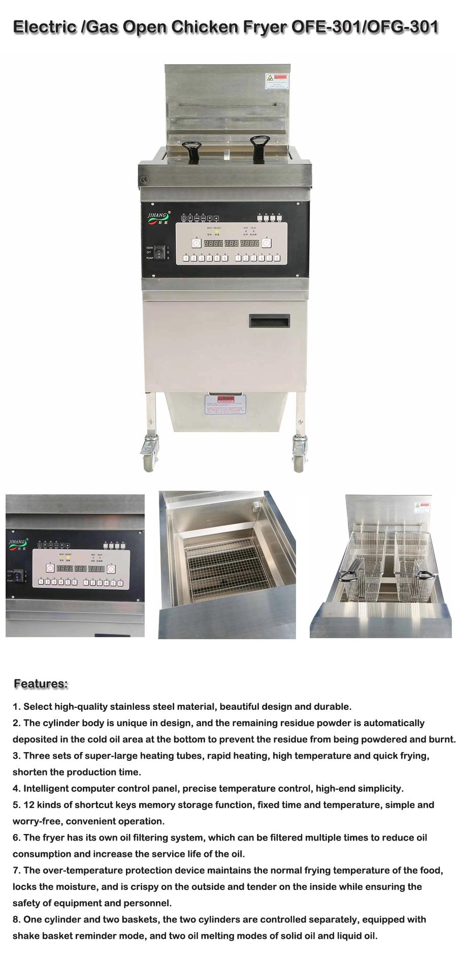 Commercial Catering Equipment LPG Table Top Gas Open Deep Fryer for Fried Chip