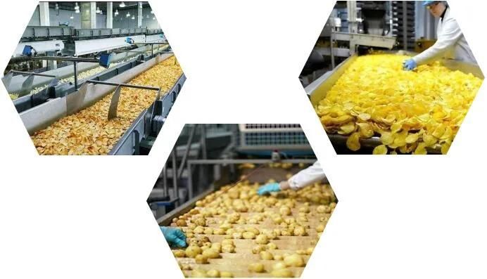 Potato Chip Machine Processing Lines 100kg Potato Chips Production Line