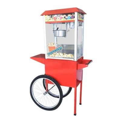 Commercial Multipurpose Electric 8oz Popcorn Machine with Cart Trolley