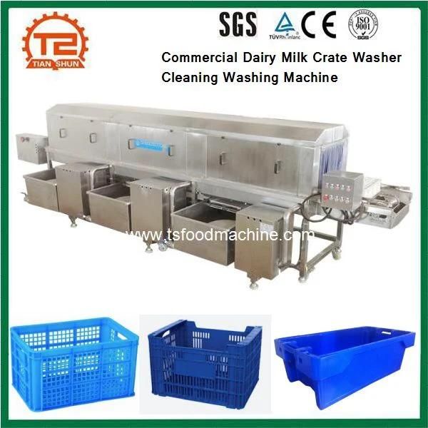 China Commercial Dairy Milk Crate Washer Cleaning Washing Machine for Sale