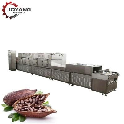 Jy Tunnel Dryer Microwave Cocoa Bean Drying Baking Machine