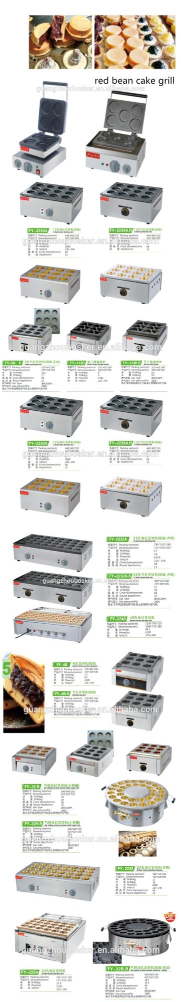 Food Machine Imagawayaki Poffertjes Dorayaki Maker Machine Mini Pancake Red Bean Cake Making Machine