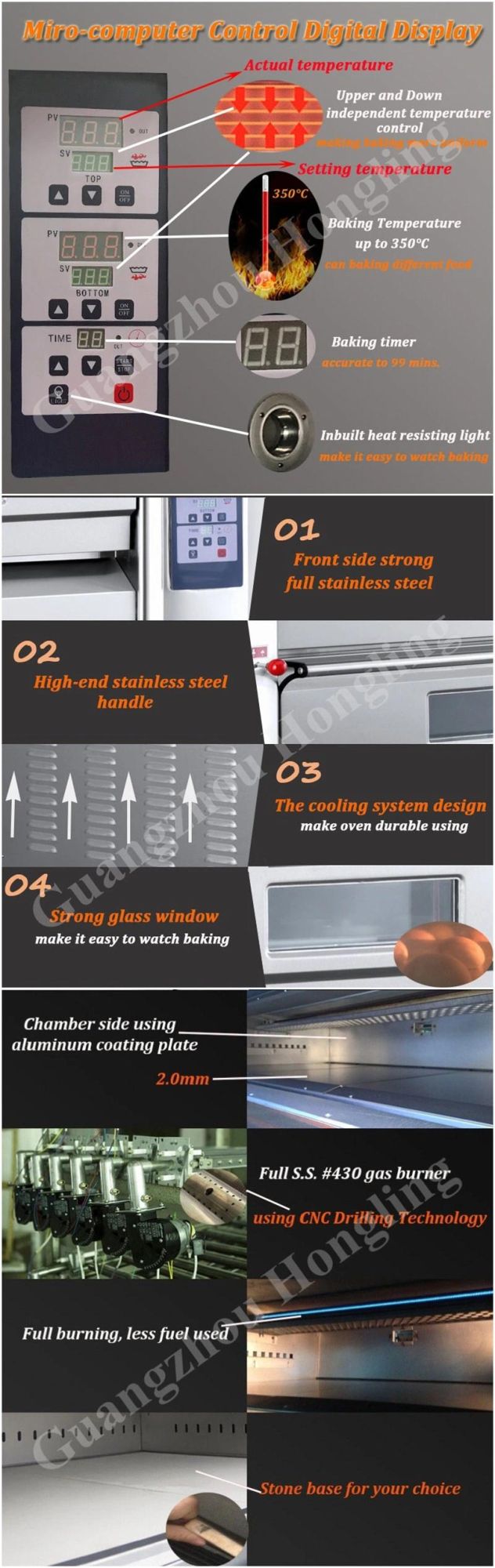 Good Quality Pizza Baking Machine Gas Oven for Sales