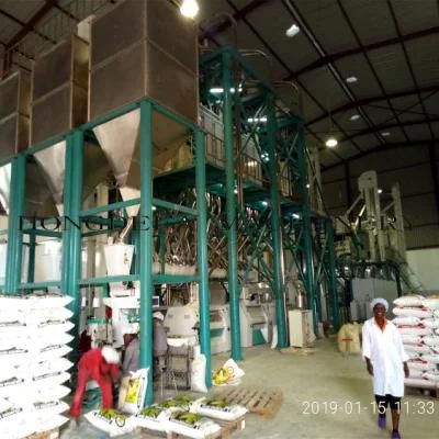 240t Maize Mill Machine Running in Angola Zambia with High Quality