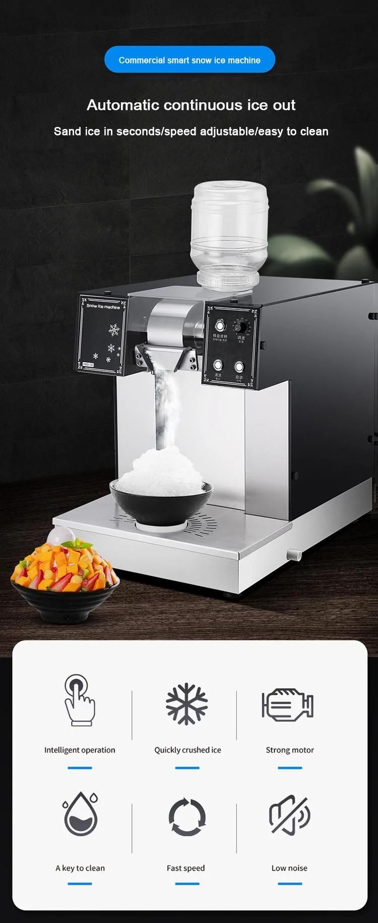 Snow Flake Ice Bingsu Machine New Arrival Water Cooling Auto Bingsu Machine Korean Flake Snow Ice Shaver Machine for Sale