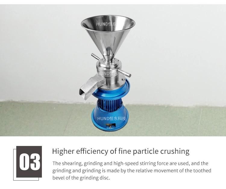 Food Grade Stainless Steel Chilli Pepper Paste Making Machine Wet Grinding Colloid Mill