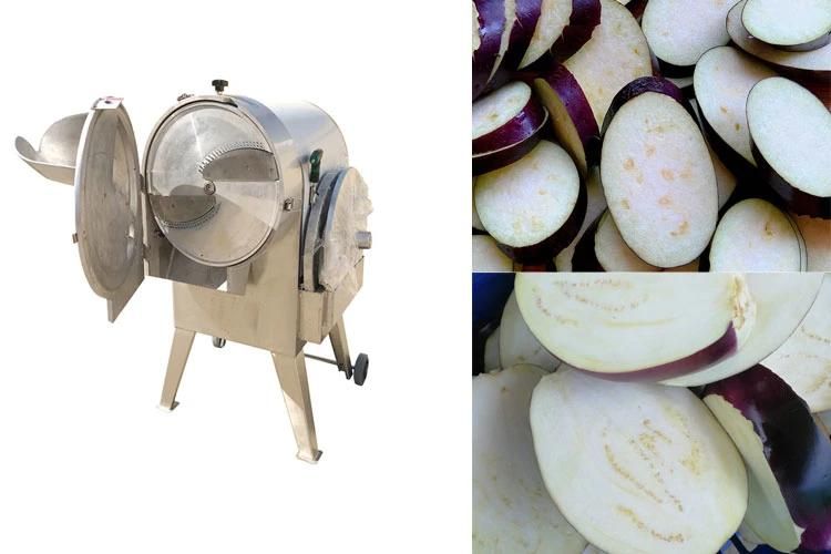 Vegetable Chopper Cutting Machinery Eggplant Slicing Machine