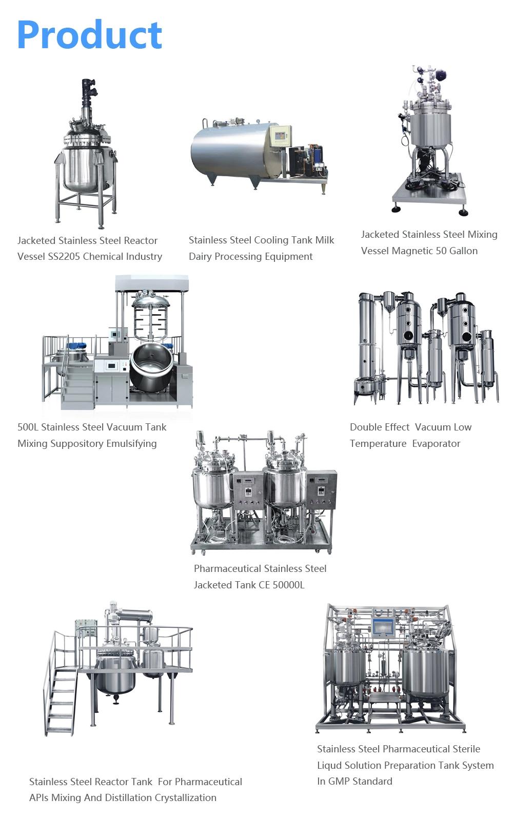 Multi Effect Film Falling Vacuum Evaporator Concentrator for Food Processing