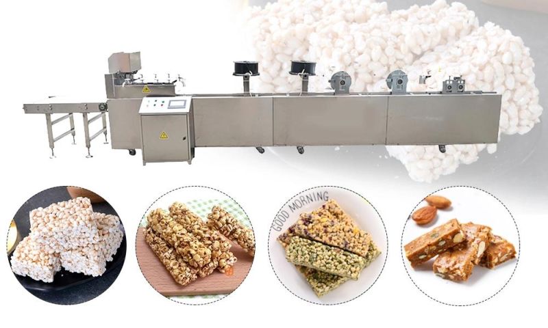 Nut Peanut Candy Making Equipment / Cereal Protein Energy Bar Production Line