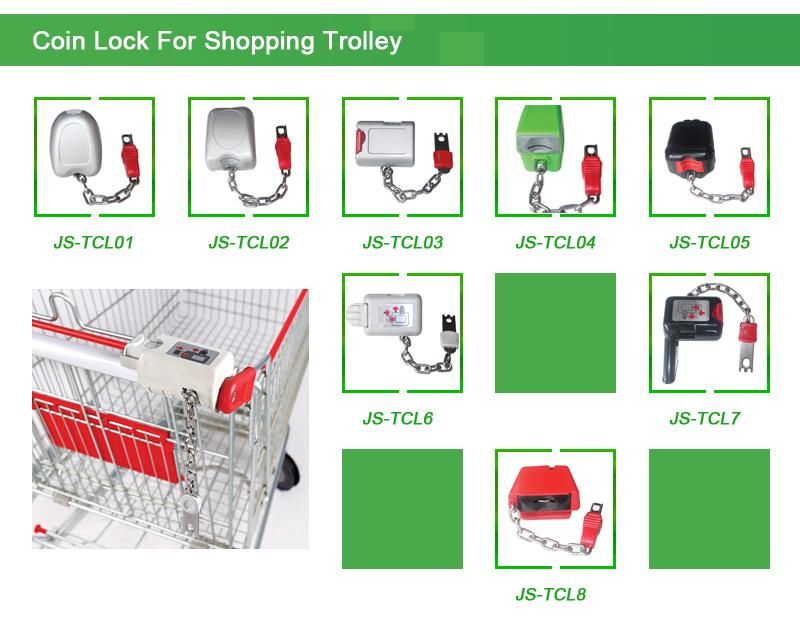 Manufacturer Hot Sale European Style Rolling Metal Shopping Trolley Cart for Supermarket