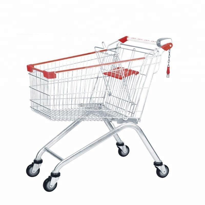 Big Large Metal Shopping Trolley for Supermarket