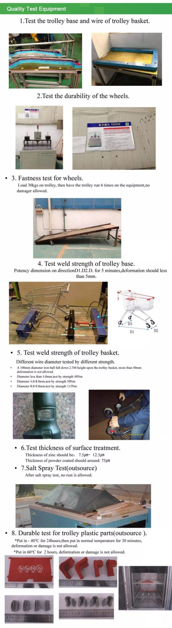 60L American Style Metal Retail Shopping Trolley