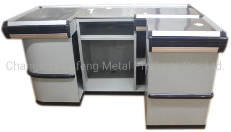 Supermarket Shelving Convenience Store Checkout Counter Metal Cashier Desk