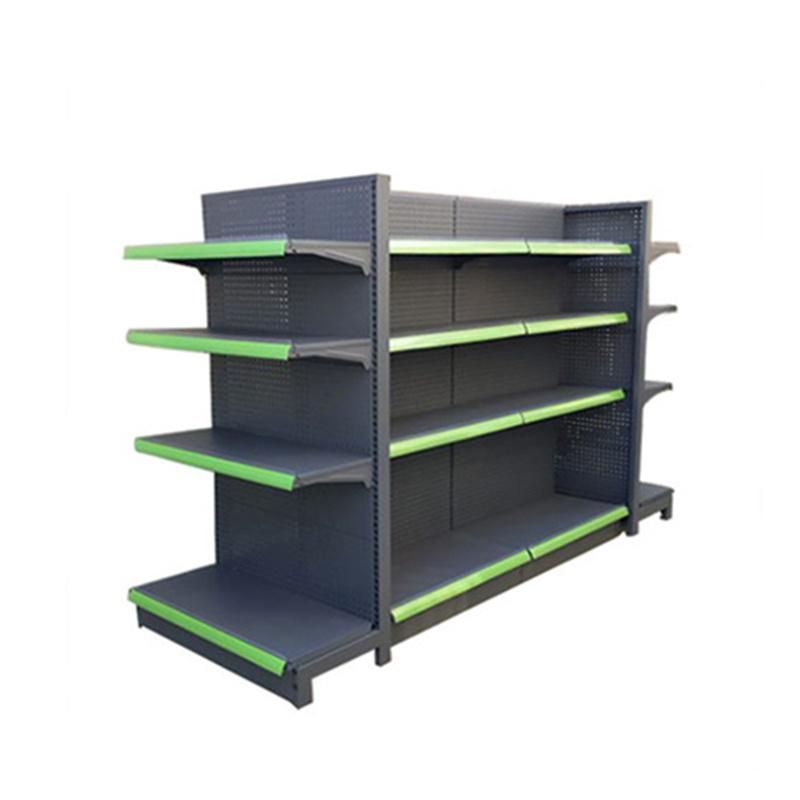 Metal Rack Gondola Store Retail Mini Metal Supermarket Shelf Display Design