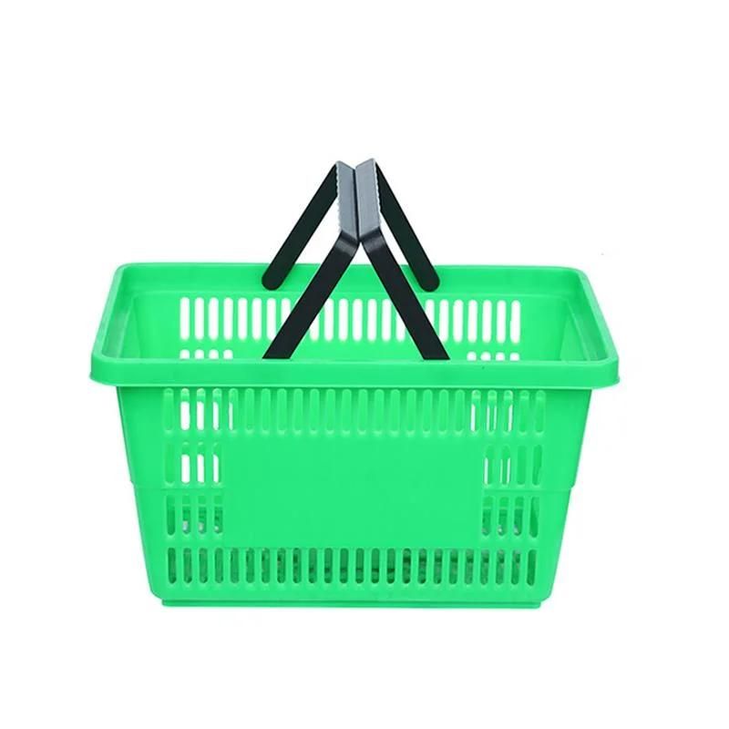 26L Wholesale Lightweight Foldable Shopping Basket Folding Fabric Vehicle Ice Basket for Outdoor Fruit Basket Picnic Tote