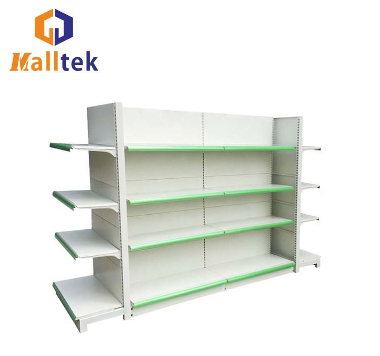 Retail Store Center Gondola India Market Plain Display Wall Shelves