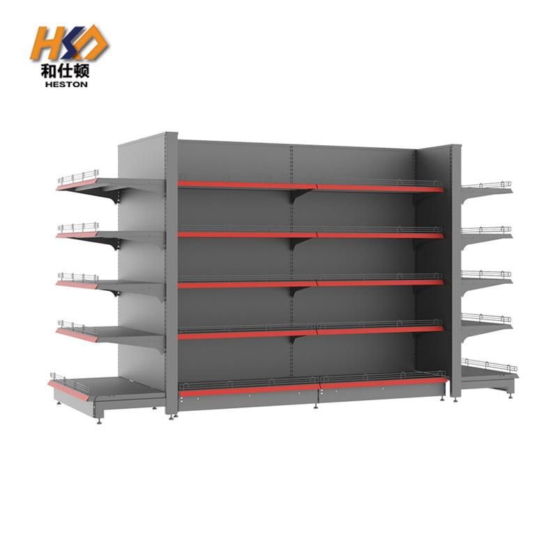 Metal Display Racks Grocery Store Cable Car Heavy High Quality Supermarket Shelves Wholesale