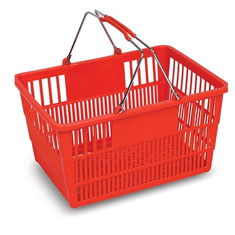 Store Equipment Retail Basket Supermarket Plastic Shopping Basket