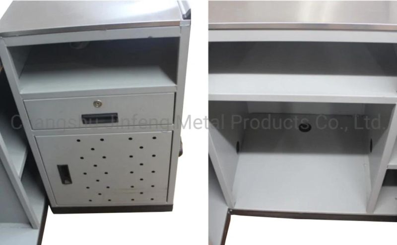 Supermarket Shelving Convenience Store Checkout Counter Metal Cashier Desk