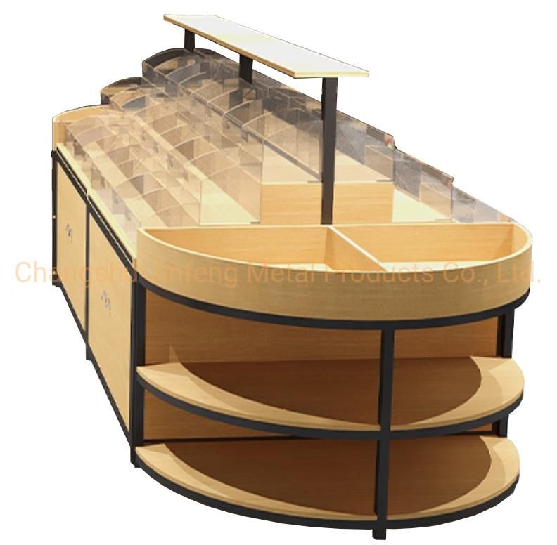 Supermarket Snack Store Three Layer Display Shelving for Bulk Food