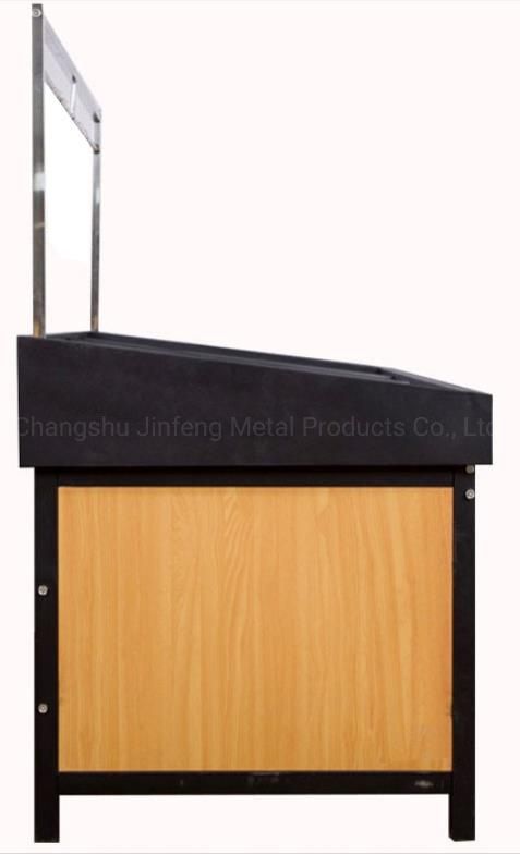 Supermarket Shelf Steel-Wood Fruit and Vegetable Display Rack