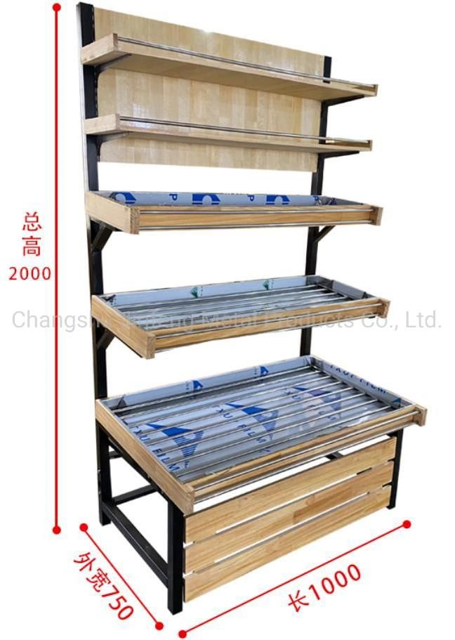 Supermarket Fruit and Vegetable Shelf, Supermarket Display Rack Jf-Vr-169