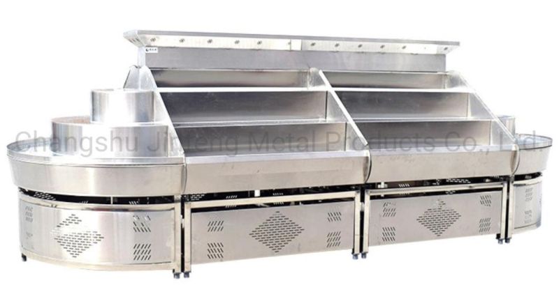 Supermarket Equipment Vegetable Rack with Spray System