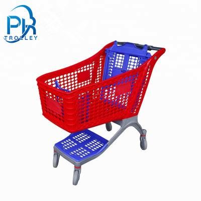 75L Commercial Plastic Supermarket Shopping Basket Trolley