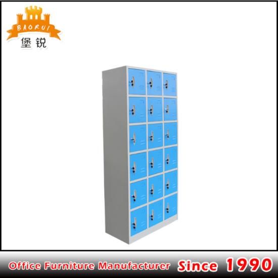 Fas-078 Knock Down 18 Door Gym Fitness Steel Cabinet Metal Locker