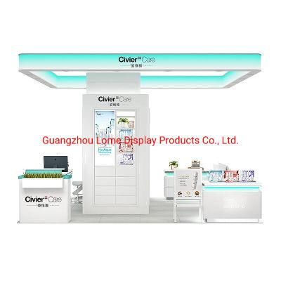 Cosmetic Lipstick Stand Cabinet Perfume Display Rack Customized Display Makeup Furniture