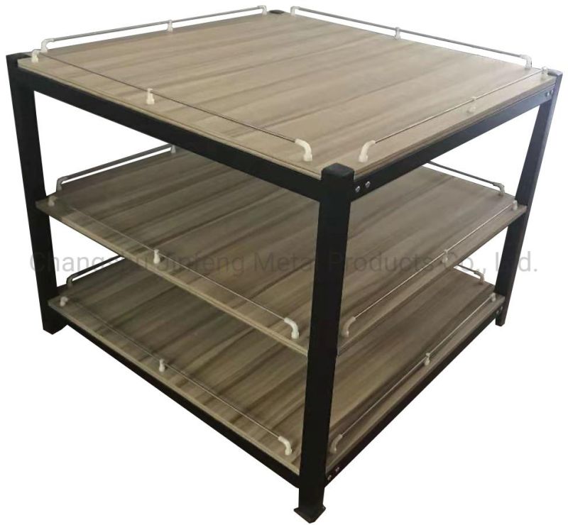 Promotion Booth Table Multilayer Solid Board Display Counter for Supermarket and Store