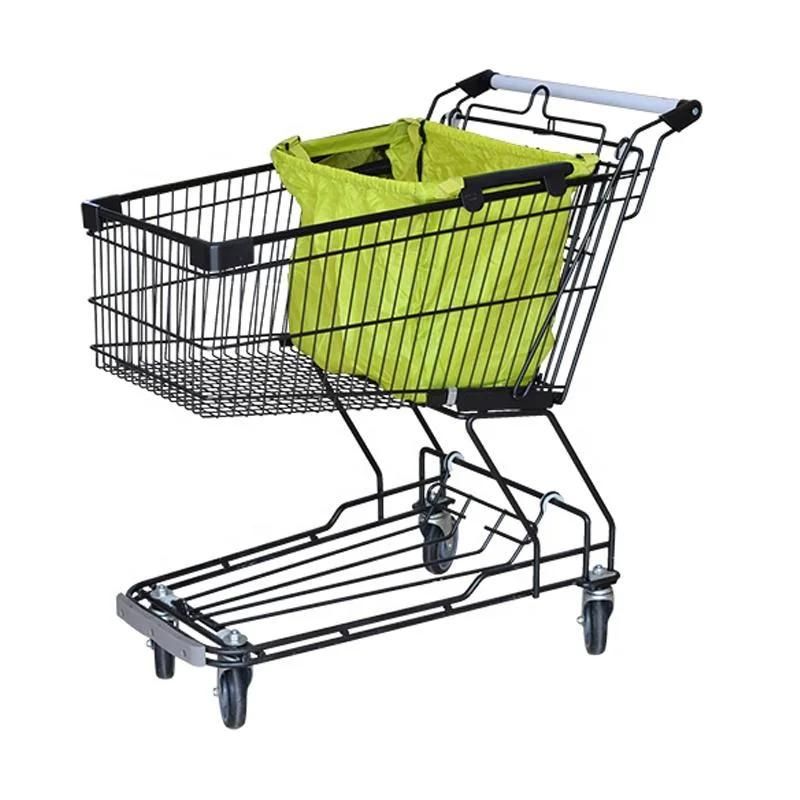 Promotion Reusable Shopping Cart Trolley Shopping Folding Cart