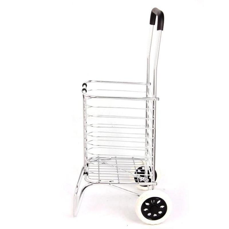 China Wholesale Aluminum Lightweight Storage Folding Shopping Trolley Cart for Home Use