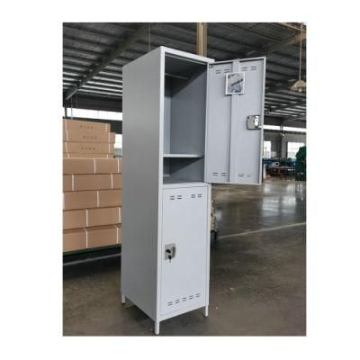 School Gym Changing Room Steel Locker 2 Door Metal Locker Cabinet