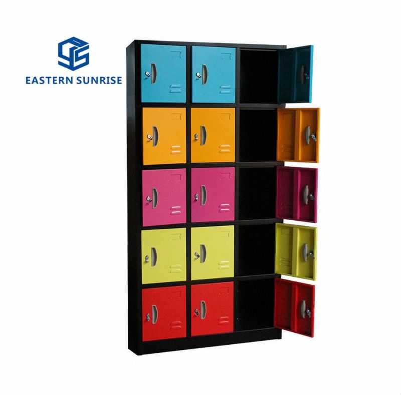 Factory Direct 5 Layers 15 Door Metal Box Office Storage Steel Locker