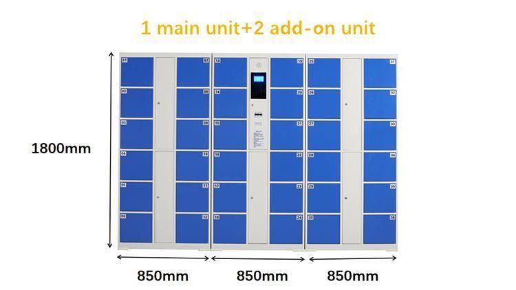 Supermarket Electronic Pin/Qr Code Luggage Locker