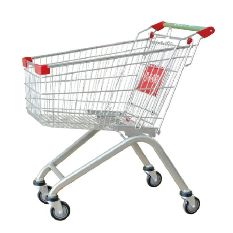 Chinese Supermarket Shopping Folding Platform Trolley Shopping Cart