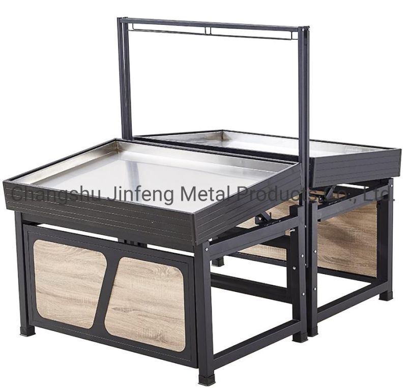 Supermarket Shelf Metal Display Stand for Fresh Fruit and Vegetable