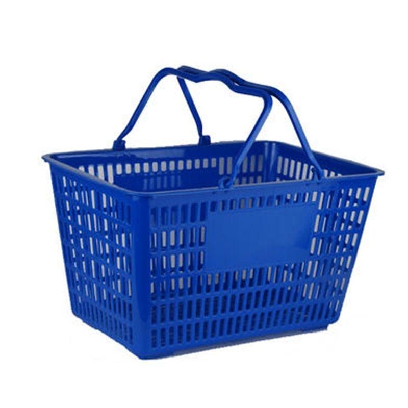 Supermarket Shopping Basket Plastic Shopping Hand Basket Picnic Baskets